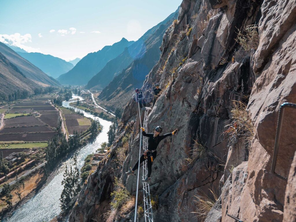 Via Ferrata overlooking the Sacred Valley